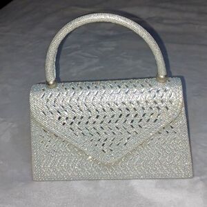 Sliver Glitter/Rhinestone Hand Bag